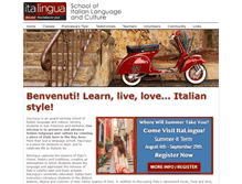 Tablet Screenshot of italingua.com